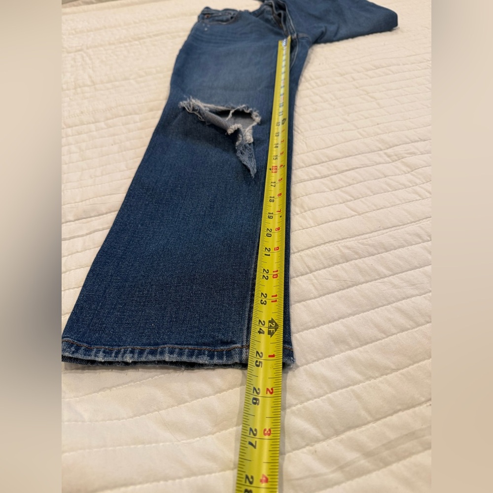 Abercrombie & Fitch Curve Love Ultra High Rise Ankle Straight Jean Size 26/2 - Picture 6 of 7